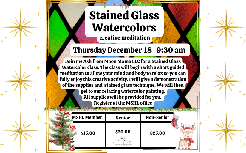 Stained Glass Watercolor creative meditation